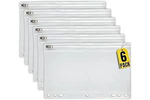 Clear 3 Hole Pencil Pouch for 3-Ring Binder