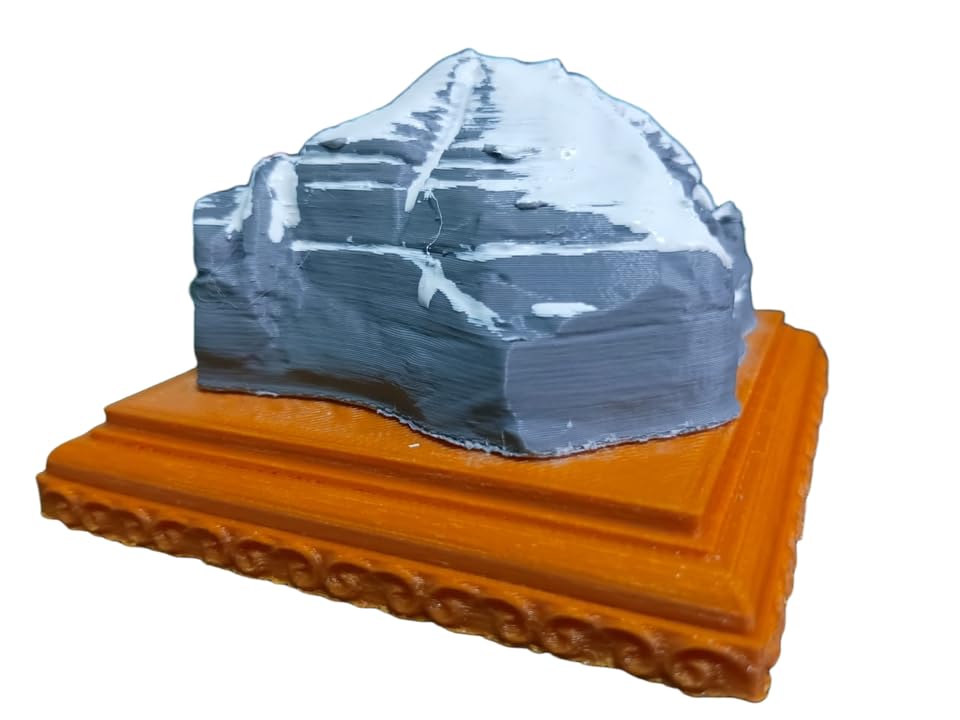The Emperor of PARVATHAM Mount Kailash Miniature Statue with Snow Effect Small with Random Base Color | Handcrafted Lord Shiva Kailash Parvat Replica | Spiritual Home Temple Decor & Gift Item-image-13