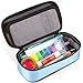 Five Star Pencil Pouch, Pen Case, High-Capacity Zipper Pouch, Storage Organizer for School Supplies Earbuds Chargers Cables Makeup, Blue/Denim (500212F-ECM)