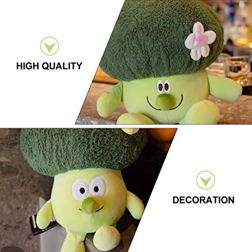 CLISPEED Brócolis de Pelúcia Brinquedos Almofada Lombar Vegetais Bonecos Criativo Boneca