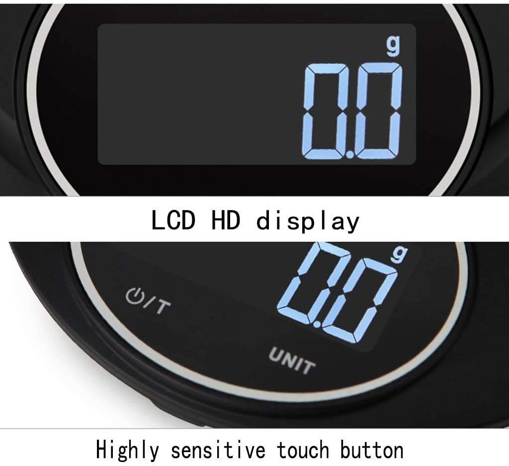 Waga elektroniczna Cyfrowa waga kuchenna 0,1 g/5 kg Elektroniczna waga kuchenna z wyświetlaczem LCD (rozmiar: 5 kg/0,1 g)