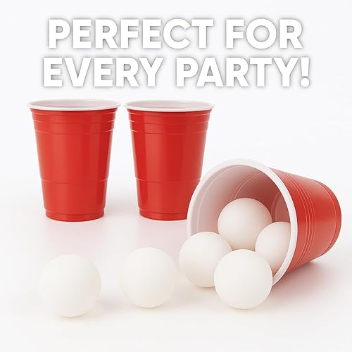 Miniatura 2 de Liberty Imports Paquete de 12 pelotas de ping pong de cerveza, pelotas blancas de tenis de mesa, ligeras, duraderas, sin costuras, a granel para