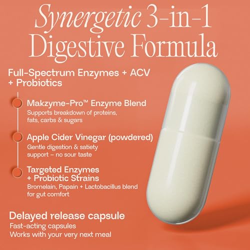 BIOMA Digestive Enzymes Supplement with Probiotics & Prebiotics, Supports Digestion and Gut Health, Helps Reduce Bloating and Gas, Daily Enzyme Formula Capsules - Image 4