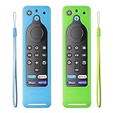 【2パック】Fire TV Stick 第3世代 リモコン カバー シリコン リモコン保護ケース Alexa保護カバー 耐衝撃 滑り止め Alexa 2021対応音声認識 シリコンリモートケース 第2世代にも対応