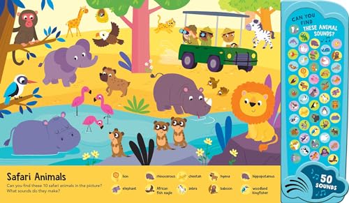 Animal Kingdom: 50 Button Sound Book: Search & find book with 50 noises! (Look and Find Mega Sounds) - Image 3