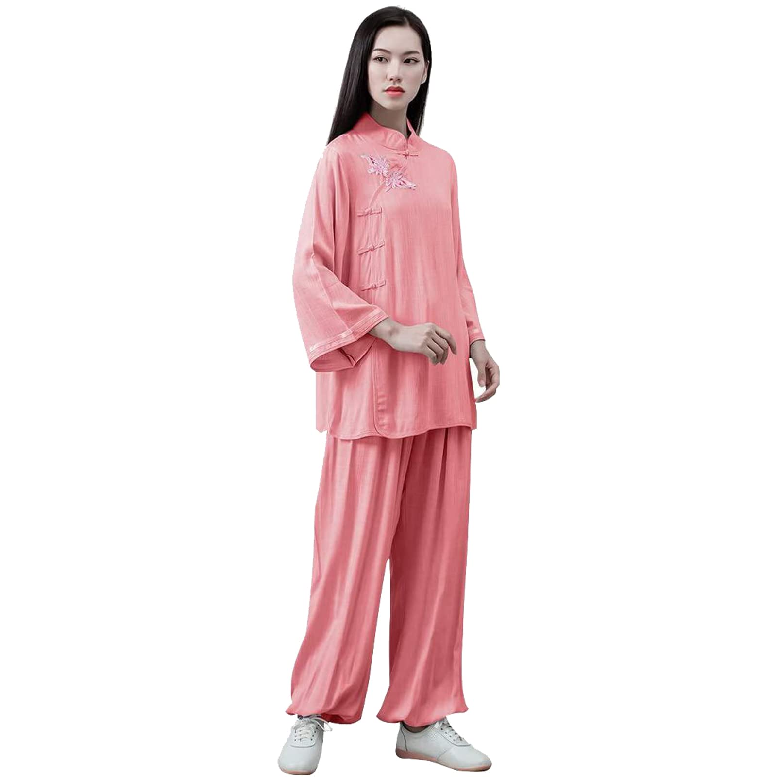 Costume de Tai Chi pour femme vêtement traditionnel de méditation en lin doux