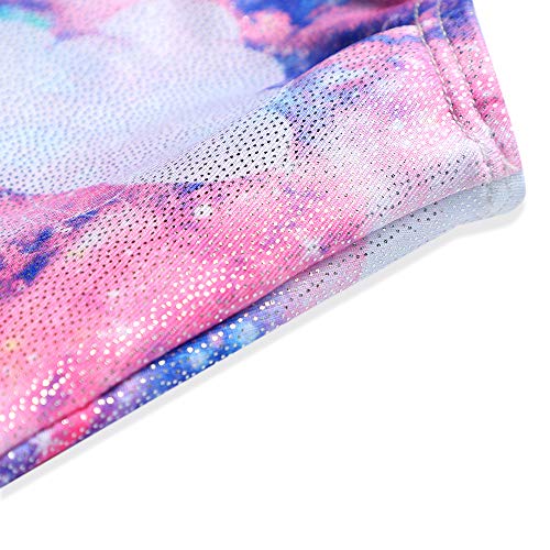 Image of HOZIY Gymnastics Leotards for Girls Unicorn Aurora Rainbow Mermaid Dinosaur Cupcake Sparkle Biketard Toddlers Kids Children