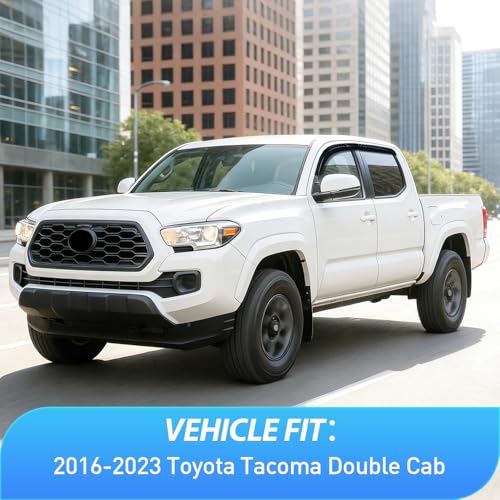 Image of Nilight Tape-On Window Visors for Tacoma Double Cab 2016-2023, 4PCS