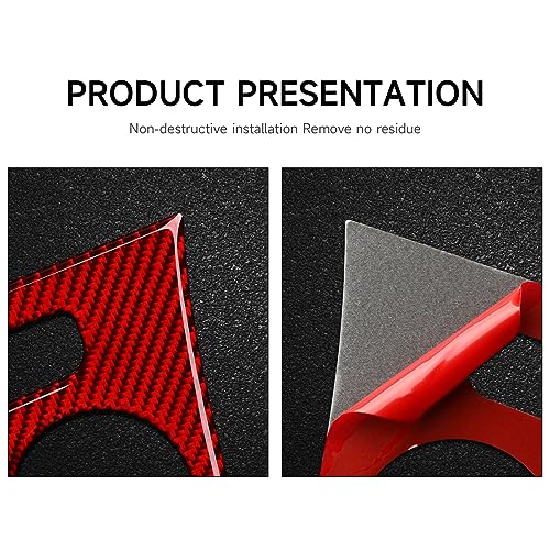 Image of Car Air Conditioning A /C Panel Decals for 2011-2014 Chrysler 300 / 300C / 300S / Limited /Base Accessories Carbon Fiber Interior Stickers