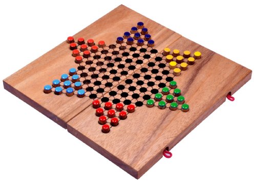 LOGOPLAY Halma Gr. L - Stern Halma - Chinese Checkers - Strategiespiel -...