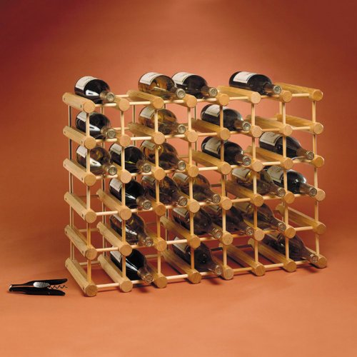 JK Adams Ash Wood 40Bottle Wine Rack