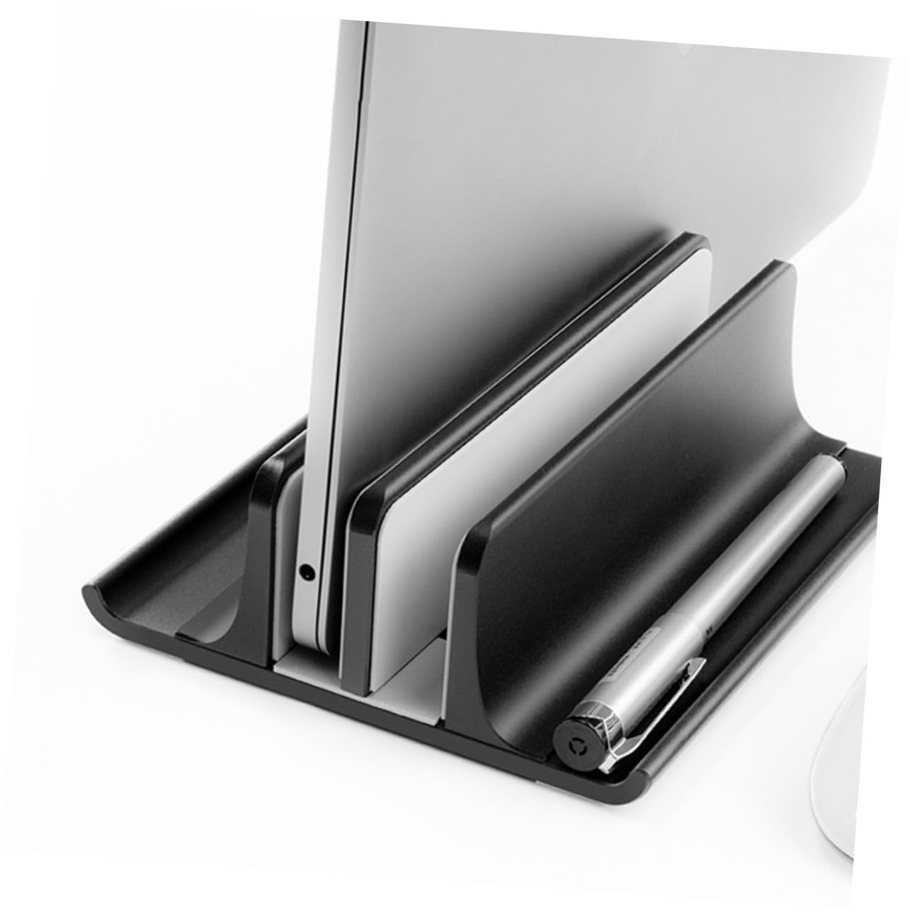 Soporte Vertical para Portátil de Aleación de Aluminio Rack Disipador de para Escritorio Base Refrigerante Antideslizante para Laptop de y Estabilidad