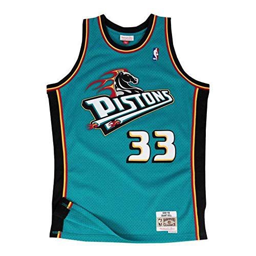 Mitchell & Ness Replica Swingman NBA Jersey HWC 33 Grant Hill Detroit Pistons Basketball Trikot
