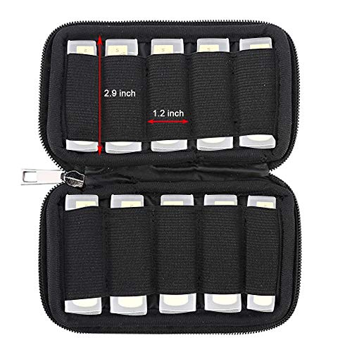 ZBY Reeds Case Compatible with 10 pcs D\'Addario Woodwinds丨Glory丨Yinama丨Protec Alto丨Tenor Alto Sax & Clarinet Reed Case (Black)
