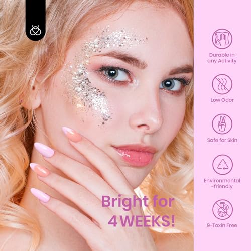 Image of Beetles Pink Gel Polish - Fairy Tale 15ML /0.51Fl Oz, Pastel Light Pink Gel Nail Polish, Soak Off UV LED Lamp Nail Art, Long-Lasting Manicure Salon DIY Home Bright Summer Nails