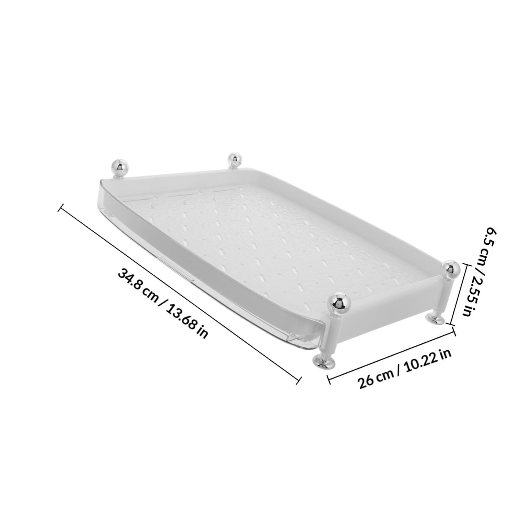 CANIGHT Scaffale Asciuga Bicchieri in Plastico Bianco, Supporto Versatile per Bottiglie e Tazze con Vassoio Rimovibile, per Casa e Ufficio Minimalista