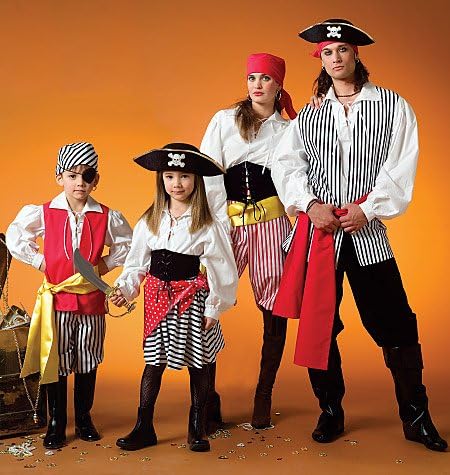 McCalls Misses, Mens, Childrens, Boys, Girls Sewing Pattern 4952 Costumes 3-8