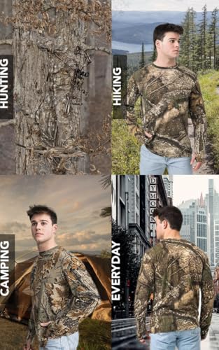 Realtree Men’s Long Sleeve Button Down Camp Shirt – Midweight, Cotton, Breathable Outdoor Shirt for Hunting and Fishing3
