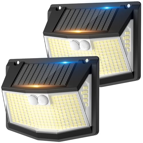 Solar Security Lights Outdoor Garden - 248 LED Solar Motion Sensor Light