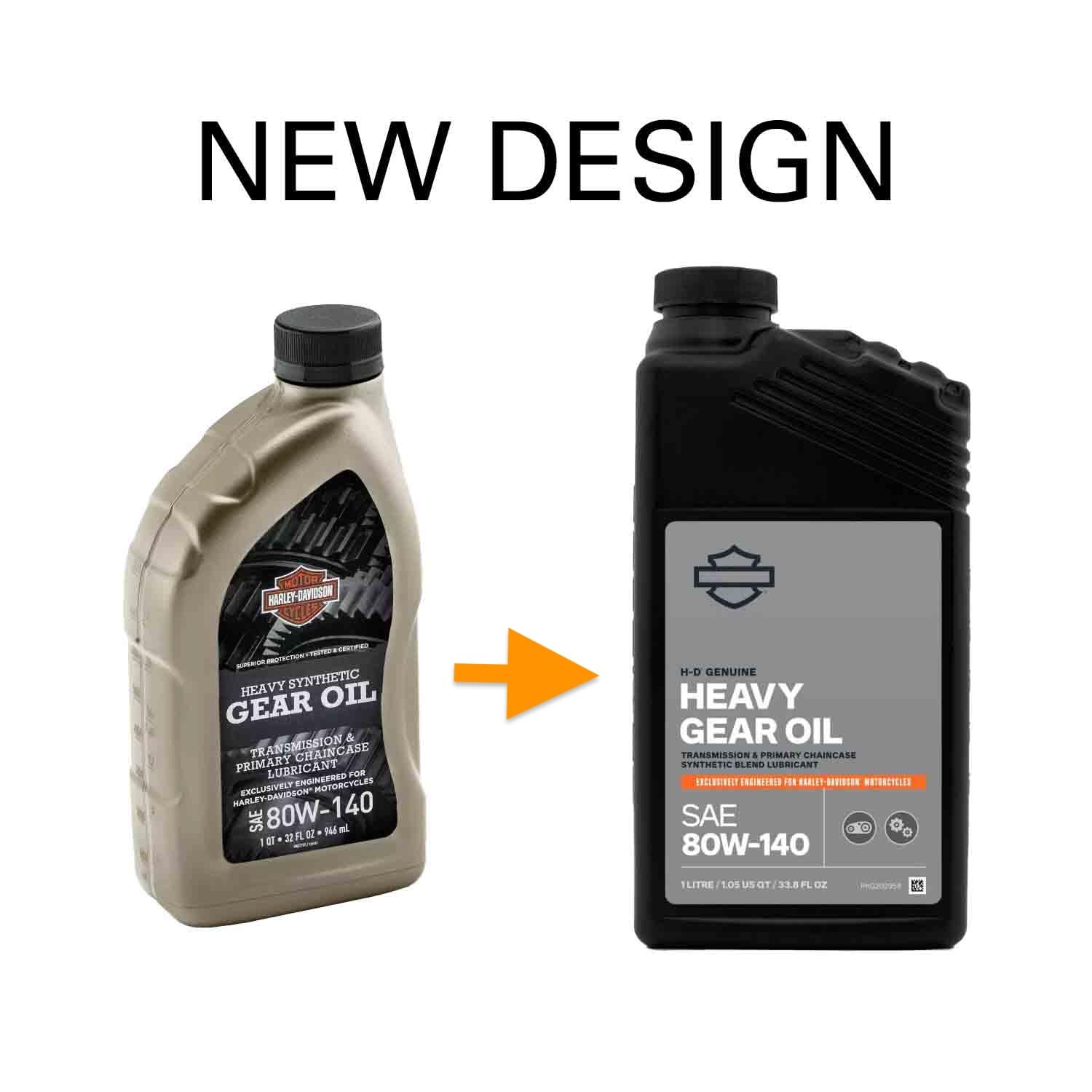 HARLEY-DAVIDSON Heavy Synthetic Gear Oil (1 L) - SAE 80W-140 Getriebeöl