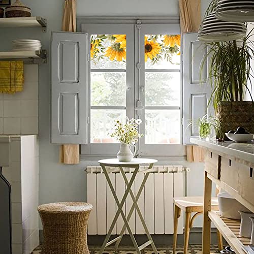 Vinilo decorativo floral transparente para ventana 40x120 cm miniatura 3