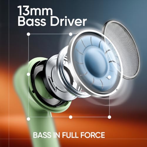 Image of Mivi DuoPods Thunder Earbuds, 60H Playtime, BT 5.3, AI ENC, TWS Buds