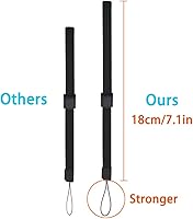 Vista 3 de Pluxen Correa de muñeca ajustable compatible con cámara de teléfono con control remoto Wii
