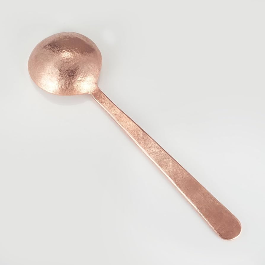 Amazon.co.jp: EnerCoppeX 純銅スプーン 銅 スープスプーン 手作り
