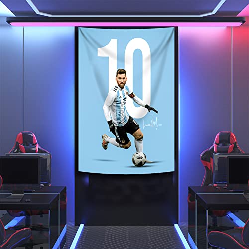 Suibian Tapestry Messi Champion World Cup Wall Posters Wall Hanging Decoration For Bedroom Dorm Cool-For Party Art Wall Tapestry…39X59 Inch #TOP1