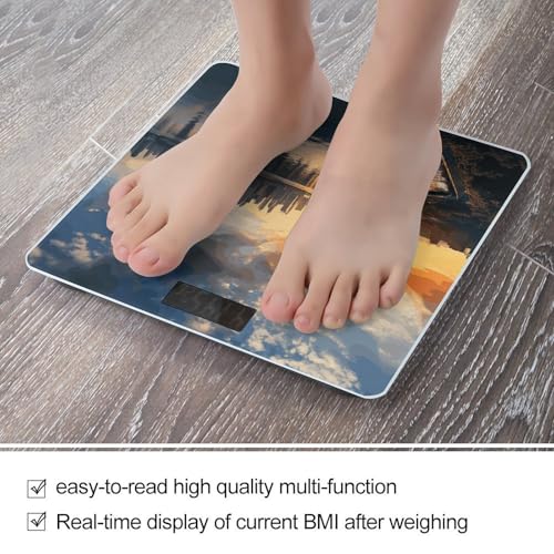 Báscula digital de baño de vidrio templado 10.2 pulgadas miniatura 5