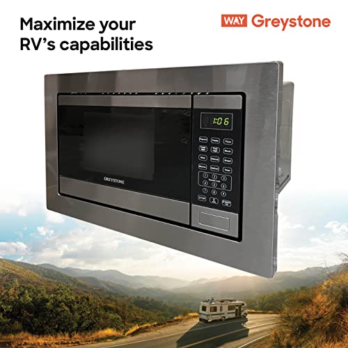 Greystone-09-Cubic-Foot-Built-In-Microwave-Digital-Touchpad-LED-Display-Includes-Trim-Stainless-Steel Greystone 09 Cubic Foot Built In Microwave Digital Touchpad LED Display Includes Trim Stainless Steel