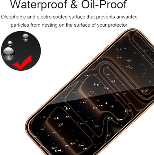Murmure [2 Pack Privacy Screen Protector for iPhone 17 Pro Max, 9H Hardness [HD Clarity] Anti-Scratch Tempered Glass Screen Film,Easy Installation,Bubble Free by Murmure - Used condition - Image 6