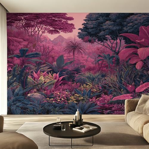 Papier peint panoramique jungle tropicale 450x315 cm fresque murale ssh-2 - 6