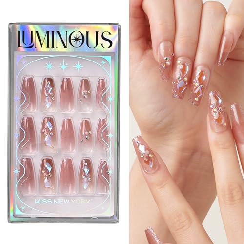 【キスニューヨーク正規店】 24枚入り ネイル チップ LUMINOUS ルミナス サロン クオリティ トレンド ネイル (LUM06J, LUM)