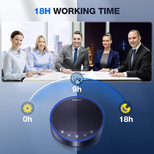 Image of EMEET Bluetooth Speakerphone M3, Zoom Certified 4 AI Mics 360Voice Pickup 18H Talk Time Conference Speaker and Microphone, USB /Bluetooth Conference Speaker w /Daisy Chain for 20 People for Zoom Teams