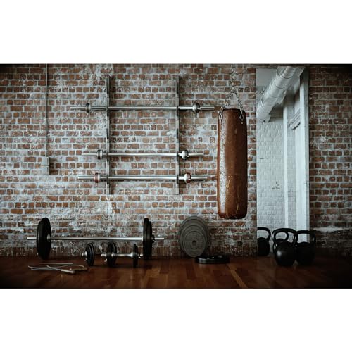 Fondo fotográfico vinilo 7x5ft para gimnasio miniatura 1