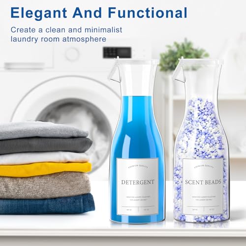 Onedream Laundry Detergent Dispenser 2 Pack 1.1 134g Laundry Detergent Dispenser for Laundry Room, Organization for Liquid Soap, Softener, Bleaching Beads, Softener, Laundry Powder - Image 6