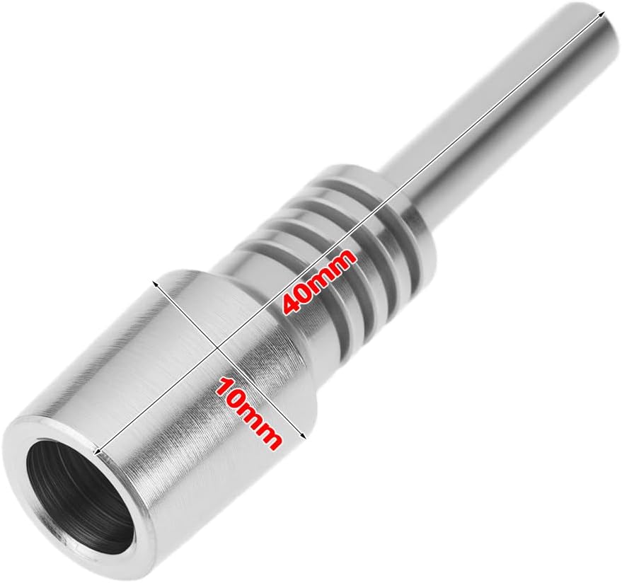 SG Store 2Pcs Stainless Steel 40x10mm Replacement Carving Tool for Engraving Pens with 10mm Interfaces Handicraft Engraving DIY Sliver