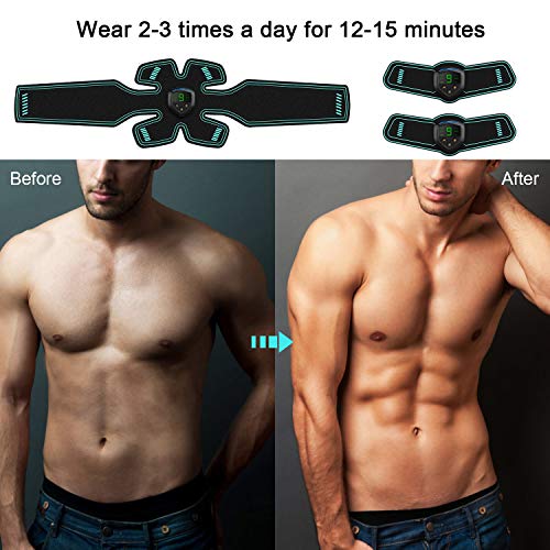 FYLINA Muskelstimulation, Stimulation, EMS-Trainingsgerät, Professioneller USB-Muskelstimulator, Bauchtrainer… – Bild 3