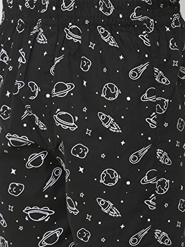 Image of Men's Cotton Printed Boxer Shorts (Men-Rocket)