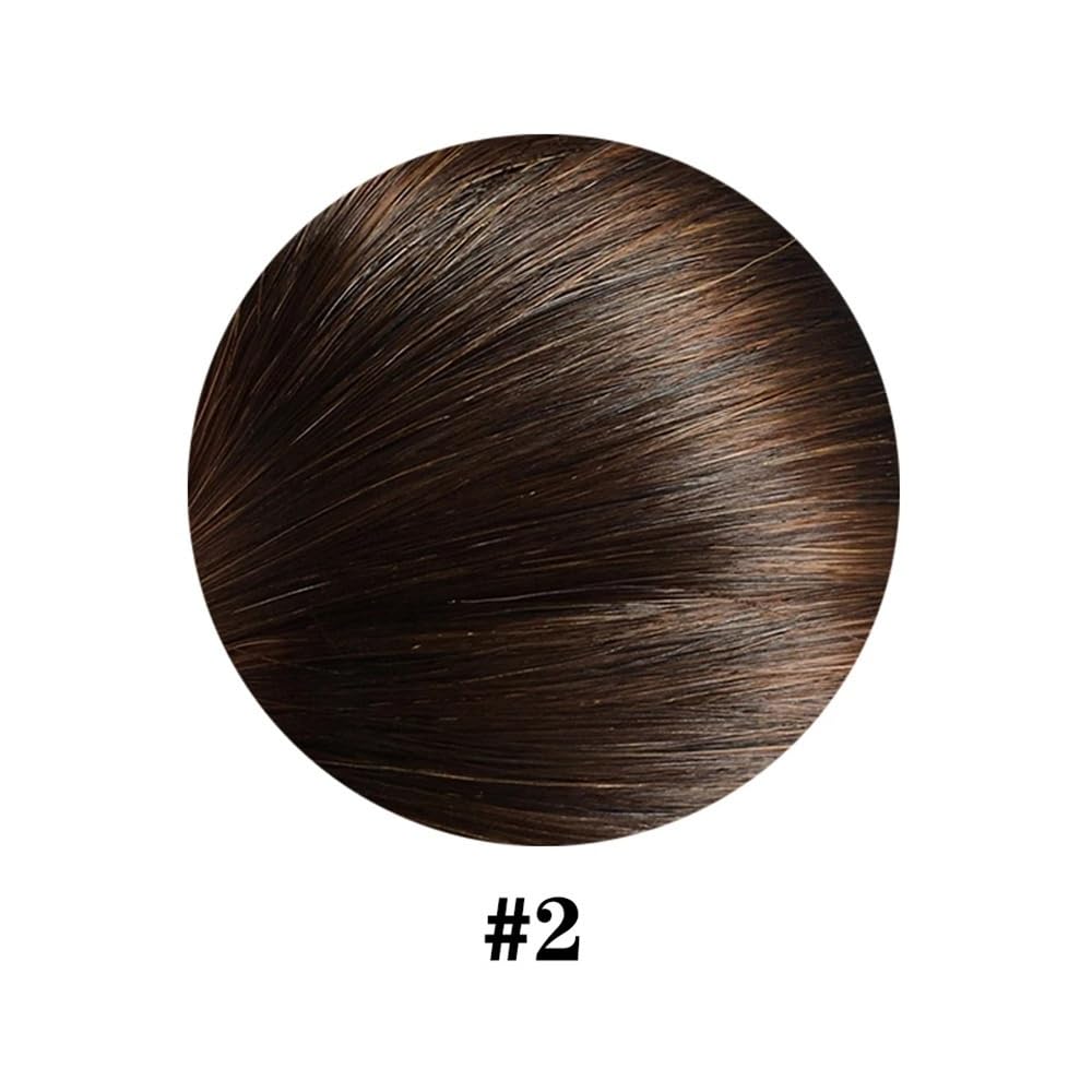 Przedłużanie włosów Ludzkie włosy doczepiane 120 g/zestaw klip w brazylijski ludzki włos proste remy klipsem 16-26 cali 8 szt(Dark Brown,18inches 120g)