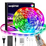 Daybetter Led Strip Lights 40ft, RGB Color Changing Led Strips with 44 Keys Remote Control for Room,...
