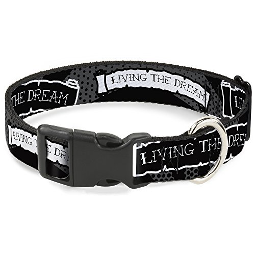Collier pour chien réglable 16-58,4 cm à boucle clipsable solide