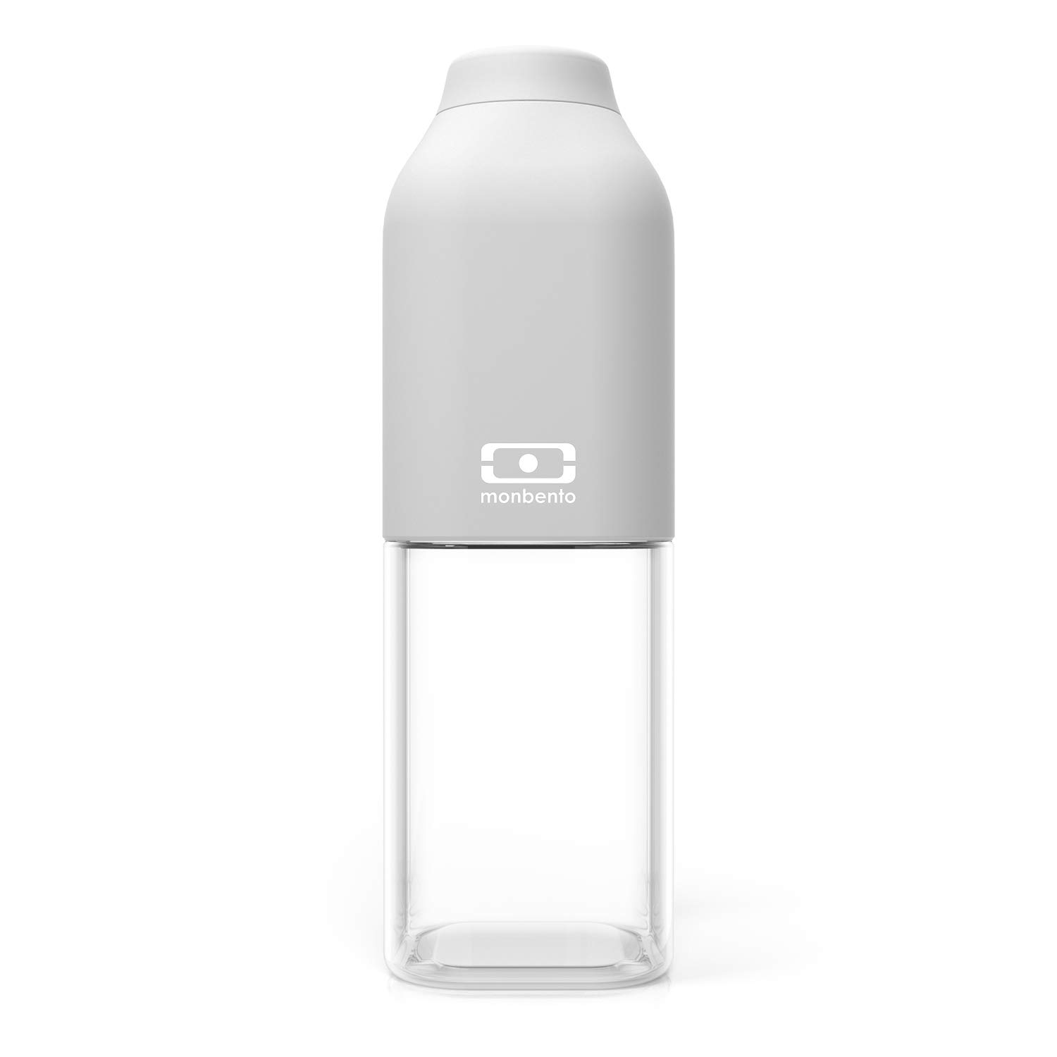 monbento - MB Positive M Coton grey bpa free water bottle - 17 Oz - Leak proof sports and travel water bottle