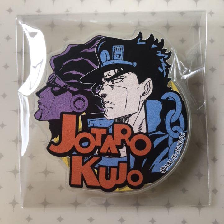 ジョジョの奇妙な冒険　バッジ　承太郎　スタープラチナ ジョジョの奇妙な冒険」オラオラオラオラ!!!! 承太郎＆スター