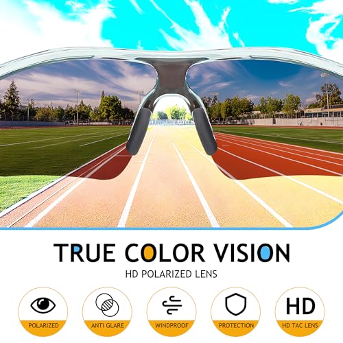 Image of FEISEDY Kids Polarized Sports Sunglasses, TR90 UV400 Baseball Cycling