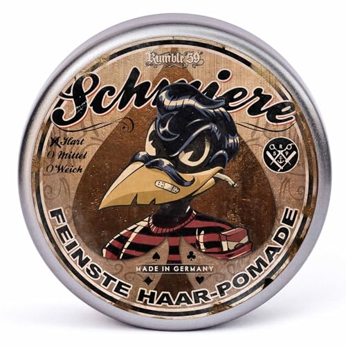 Rumble59 Schmiere Special Edition Poker Hart - Pomade Herren - Haarwachs Männer für starke Haare, Haarstyling, Haarfett Haarwax Pomade Herren, 140ml Rumble59 Schmiere Special Edition Poker Hart - Pomade Herren - Haarwachs Männer für starke Haare, Haarstyling, Haarfett Haarwax Pomade Herren, 140ml