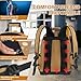 XINHESDEN Tool Bag Backpack, Heavy Duty Tool Backpack Bag with Waterproof Molded Base, Electrician Work Pack for Hand Tools, Multi Pockets Tool Storage Organizer for Contractor, Plumbers, HVAC Techs