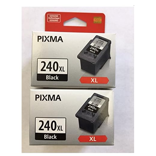 Original / Genuine Canon PG-240XL Black Ink Cartrdige (2 Cartridges/Pack)