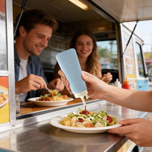Contenedor de aderezo Jubepk para ensaladas frescas en tus picnics 3